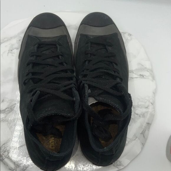 CONVERSE JACK PURCELL Black Leather High Top Sneakers-10.5 - Picture 5 of 7